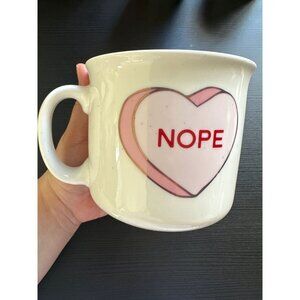 Valentine Conversation Hearts NOPE Ceramic Coffee Mug Cup Sheffield Home Mug
